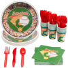 144 Piece Baseball Birthday Party Supplies with Baseball Plates, Napkins, Cups, and Cutlery for Boys and Girls, Decorations (Serves 24)